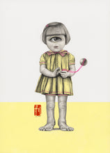 Load image into Gallery viewer, Greta and the Haunted Orb | Allison M Low | Drawing