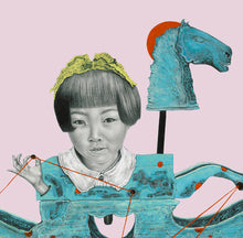 Load image into Gallery viewer, The Blue Horse and the Dimensions | Allison M Low | Drawing