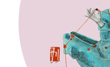 Load image into Gallery viewer, The Blue Horse and the Dimensions | Allison M Low | Drawing