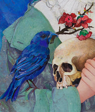Load image into Gallery viewer, &#39;Blue Bird&#39; | Minas Halaj | Painting
