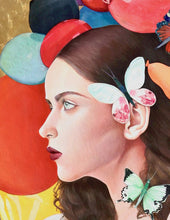 Load image into Gallery viewer, 'Girl with Balloons' | Minas Halaj | Painting