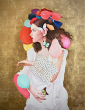 Load image into Gallery viewer, 'Girl with Balloons' | Minas Halaj | Painting