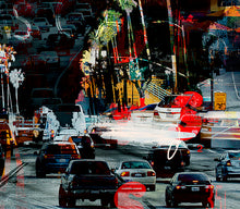 Load image into Gallery viewer, Sunset Boulevard | Paco Raphael | Painting &amp; Digital Collage
