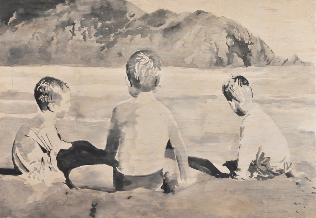 'Three Boys on Tallows' | Rikki Kasso | Painting