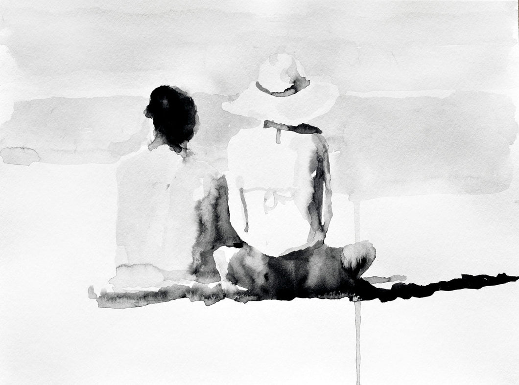 'Vacation Couple Study' | Rikki Kasso | Painting