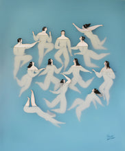 Load image into Gallery viewer, Japanese Swimmers | Sonia Alins | Painting
