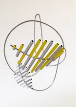Load image into Gallery viewer, Floating Sculpture -  Yellow, White and Silver | Gregorio Siem | Sculpture
