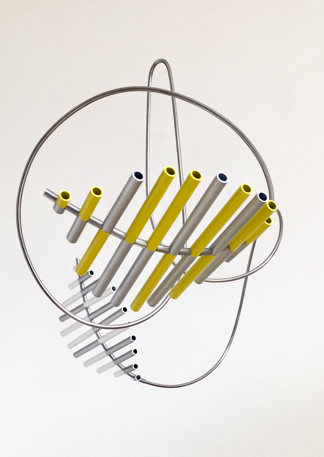 Floating Sculpture -  Yellow, White and Silver | Gregorio Siem | Sculpture