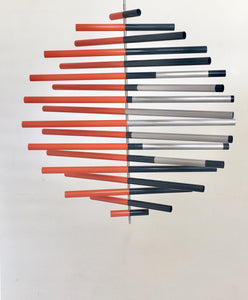 Sphere Orange and Blue - Variable Code | Gregorio Siem | Sculpture