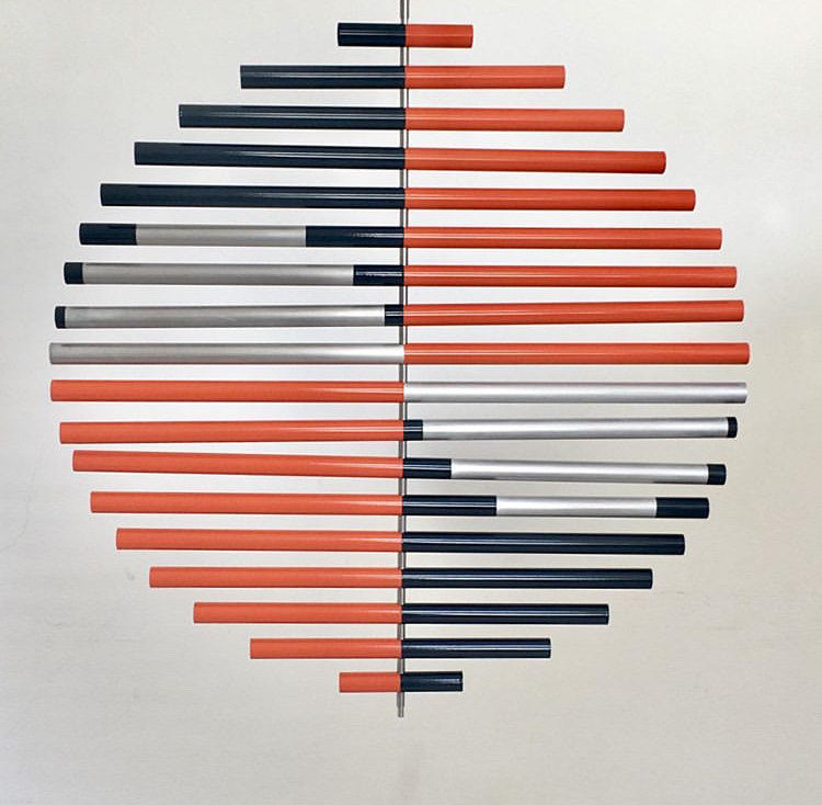 Sphere Orange and Blue - Variable Code | Gregorio Siem | Sculpture