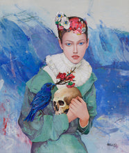 Load image into Gallery viewer, &#39;Blue Bird&#39; | Minas Halaj | Painting
