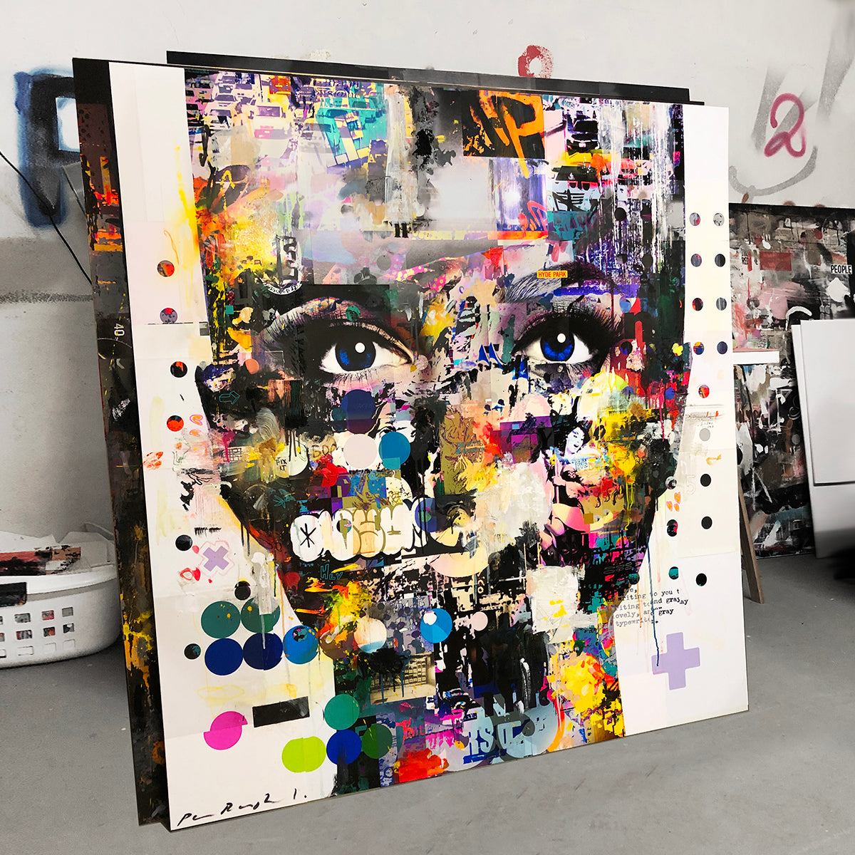 Blue Eyes | Paco Raphael | Painting & Digital Collage – Retrospect ...