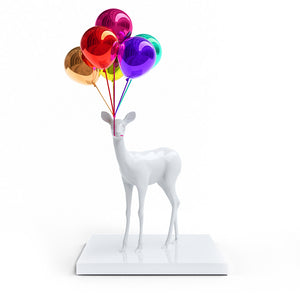Bunch of Balloons Bambi (Silver) | Paco Raphael | Sculpture