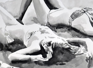 'Sleep and Sand Study' | Rikki Kasso | Painting