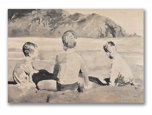 'Three Boys on Tallows' | Rikki Kasso | Painting