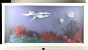 Swimming in the Beautiful Red Reefs (Diptych) | Sonia Alins | Painting