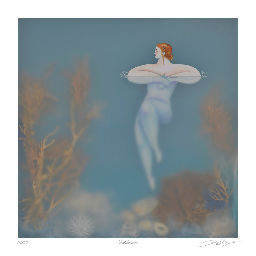 Meditacion - Sonia Alins - Framed