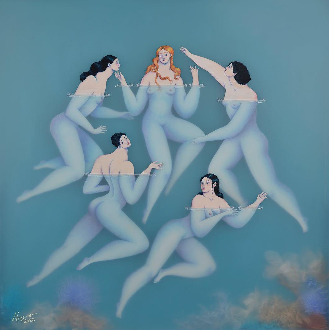 Tethys and Her Daughters  | Sonia Alins | Painting